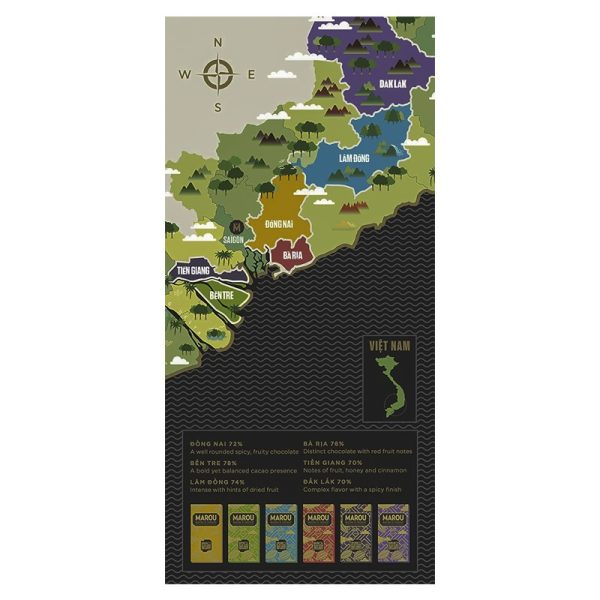Marou Arabica Coffee & Lam Dong 64% Chocolate Bar 80 g